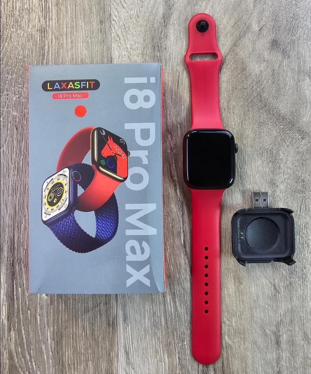 Smartwatch Red Blue Lightweight Fitness Tracker