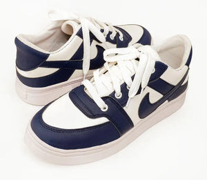 Men's Blue Rexine Sneakers Formal Casual Lightweight Breathable