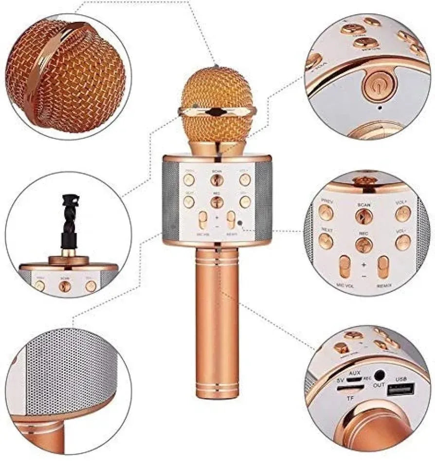 Multicolor Smart Touch Microphone for Karaoke Parties