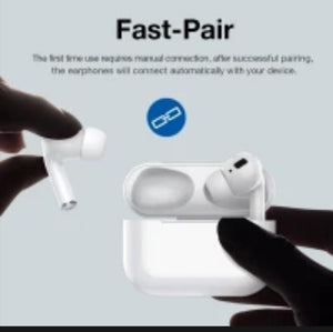 Timack Airs Pro 3 Bluetooth 5.1 Earbuds White ABS