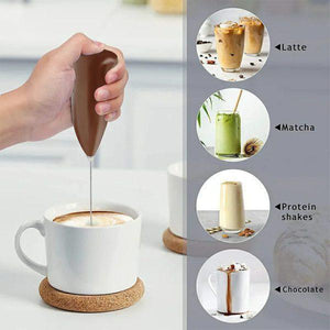Electric Hand Blender for Lattes, Matcha, Protein Shakes, Chocolate