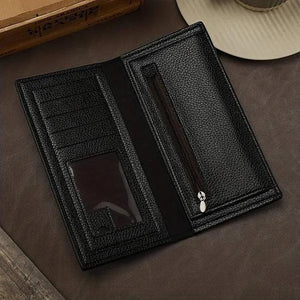 Premium Leather Trifold Wallet for Men Brown