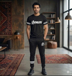2 Pcs Men's Dri Fit Printed Track Suit