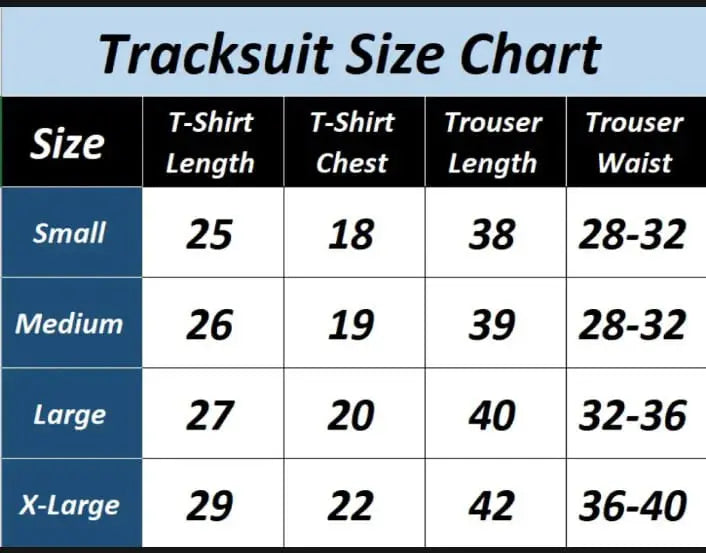 2 Pcs Men's Jersey Printed Track Suit