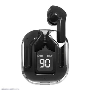 Wireless Earbuds with Digital Battery Display Black