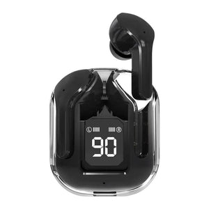 Wireless Earbuds with Digital Battery Display Black